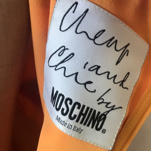 Moschino Cheap Chic Yellow Peace Sign Dress - Picture 11 of 13